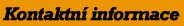 Kontaktn informace